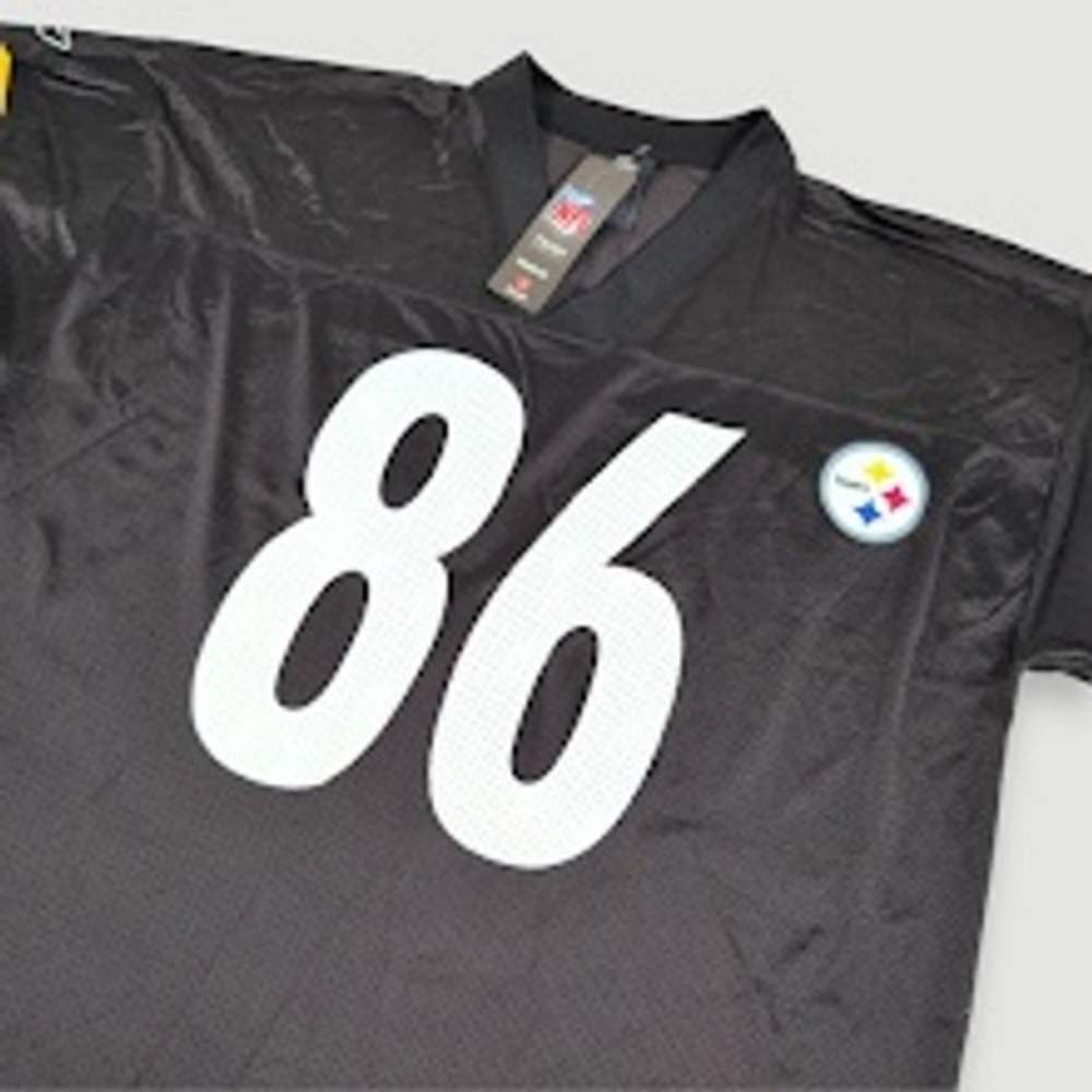 Reebok NFL Pittsburgh Steelers Hines Ward Football Jersey Mens XL Black Vintage